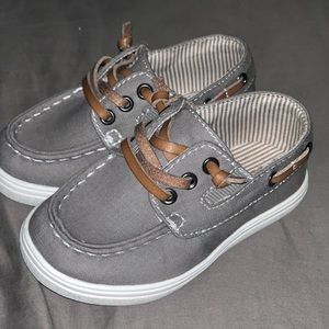 Toddler Boys Chambray Boat Shoes